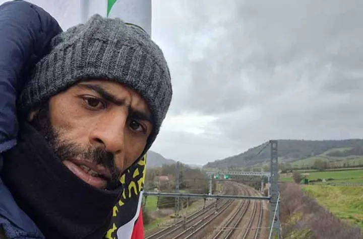 راهپیمایی اعتراضی مسعود حمیدی‌فر، فعال مدنی بلوچ